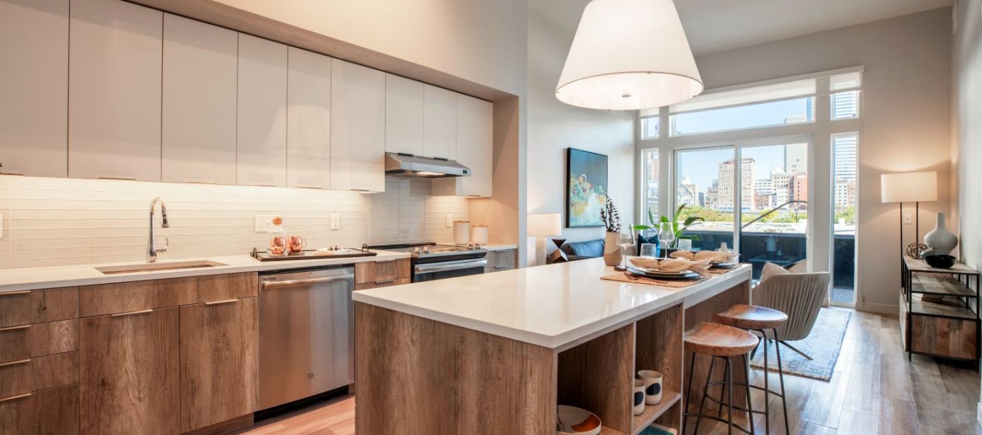 Sample unit interior — The Clark on 54th
